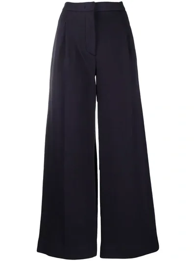 Tela Wide-leg Trousers In Blue