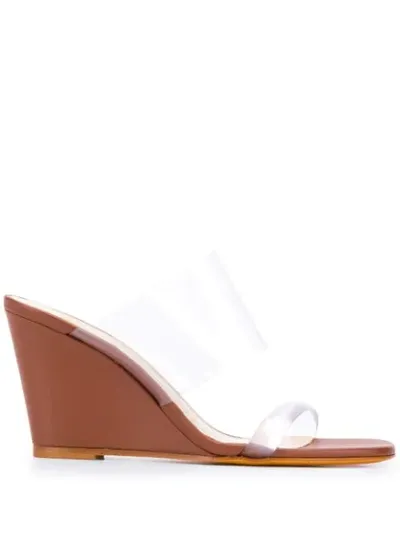 Maryam Nassir Zadeh Transparent Strap Sandals In White