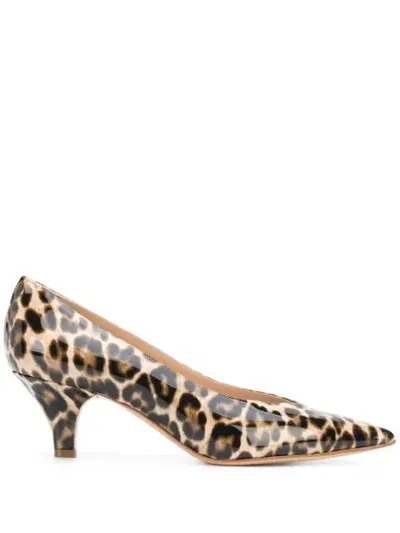 Casadei Delfina Jungle Love Pumps In Brown