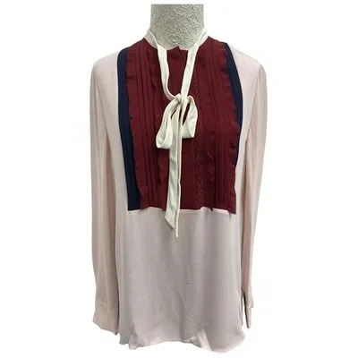 Pre-owned Valentino Silk Blouse In Multicolour