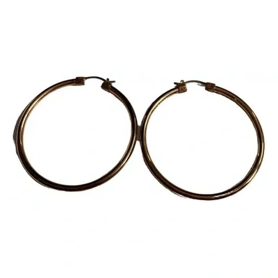 Pre-owned Dkny Earrings In Metallic