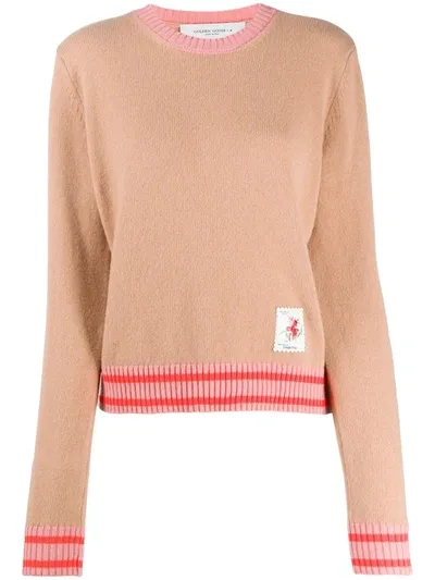 Golden Goose Stripe-trim Jumper In Grey