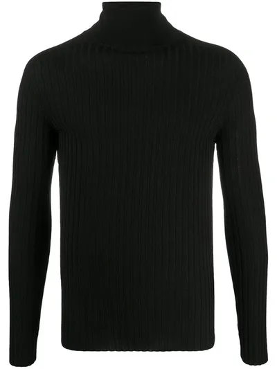 Transit Ribbed-knit Jumper In Black