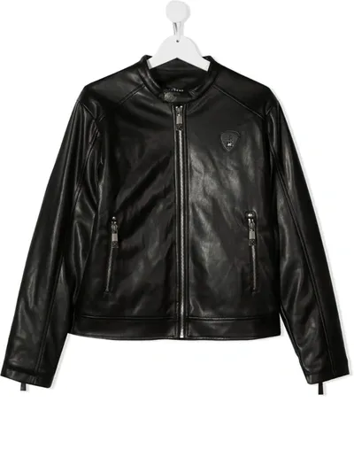 John Richmond Junior Teen Slogan Detail Jacket In Black