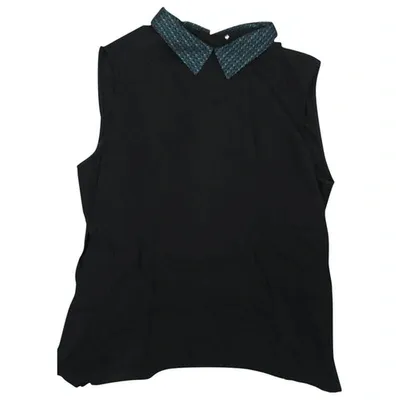 Pre-owned Sessun Black Viscose Top