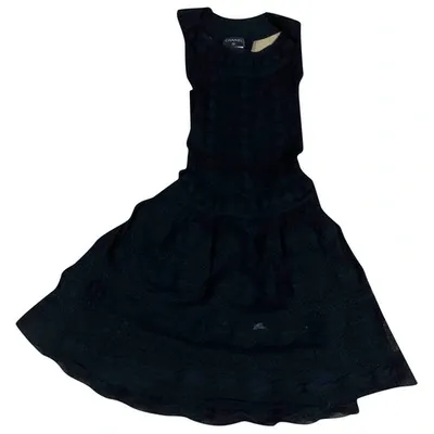 Pre-owned Chanel Mid-length Dress In Black