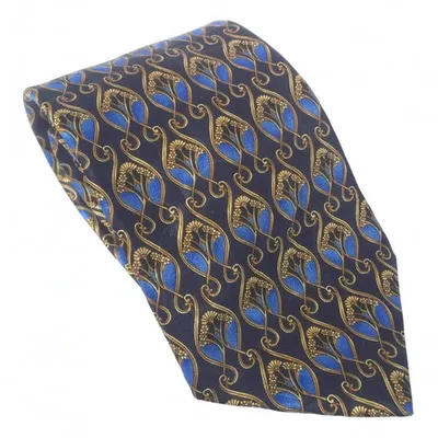 Pre-owned Lanvin Silk Tie In Blue