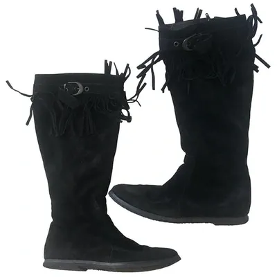 Pre-owned Max Mara Boots In Black