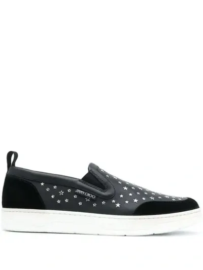 Jimmy Choo Hawaii Slip-on Sneakers In Black