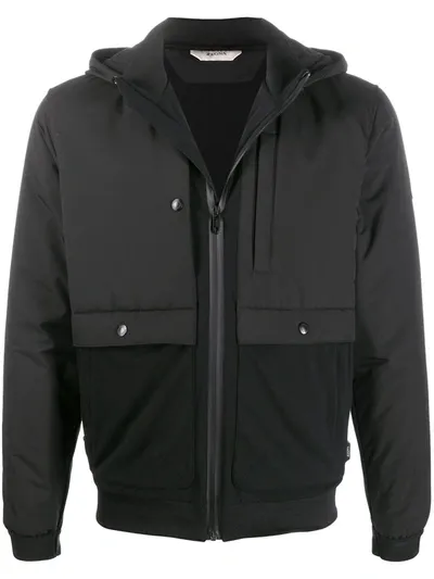 Ermenegildo Zegna Hooded Zip-up Jacket In Black