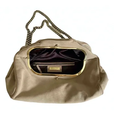 Pre-owned Sergio Rossi Handbag In Beige