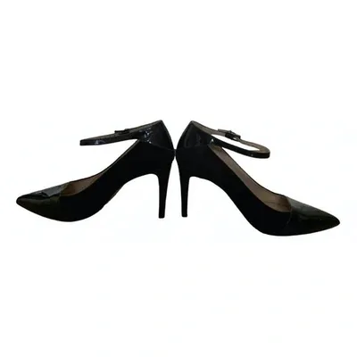 Pre-owned Armani Collezioni Leather Heels In Black