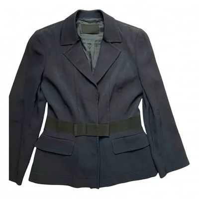 Pre-owned Prada Blazer In Navy