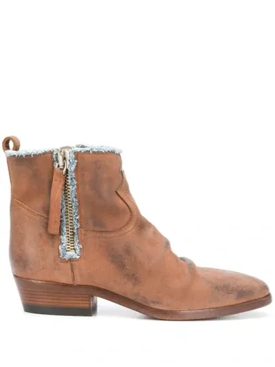 Golden Goose Viand Ankle Boots In Brown