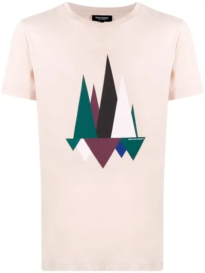 Ron Dorff Graphic Print T-shirt In Pink