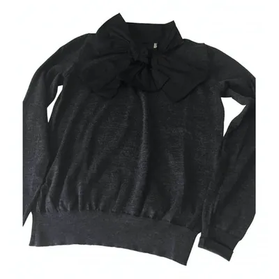 Pre-owned Lanvin Wool Jumper In Grey