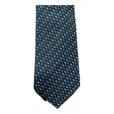 Pre-owned Etro Silk Tie In Navy