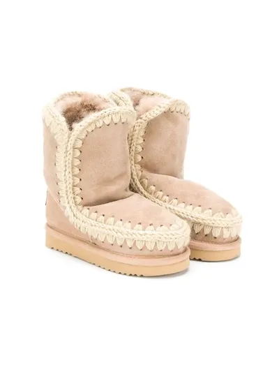 Mou Teen Eskimo Boots In Neutrals