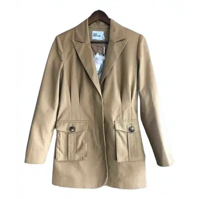 Pre-owned Self-portrait Jacket In Beige