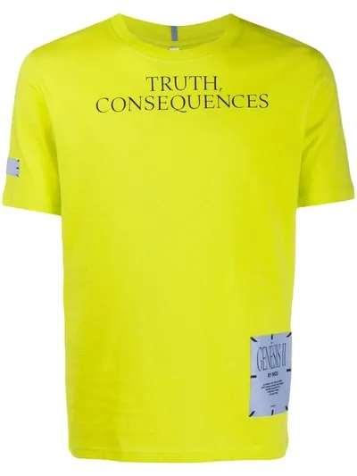 Mcq By Alexander Mcqueen Truth Consequences Cotton T-shirt In Green