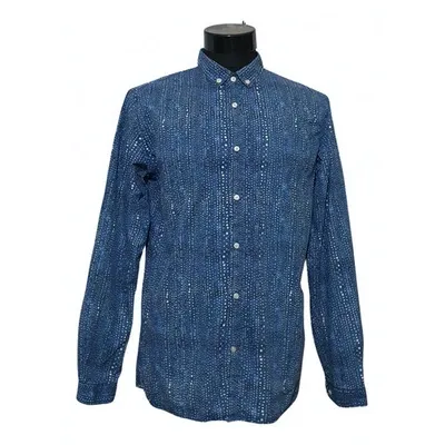 Pre-owned Knowledge Cotton Apparel Shirt In Blue