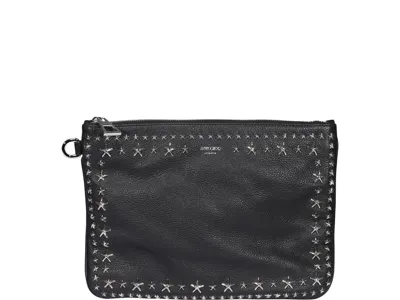 Jimmy Choo Derek Clutch Bag In Black