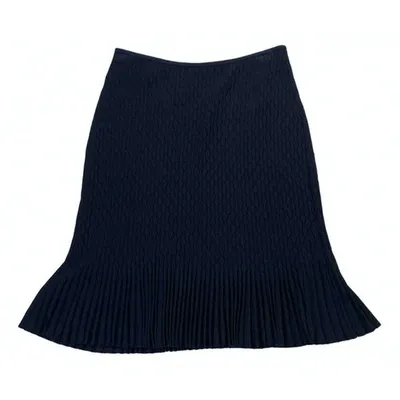 Pre-owned Valentino Mid-length Skirt In Blue