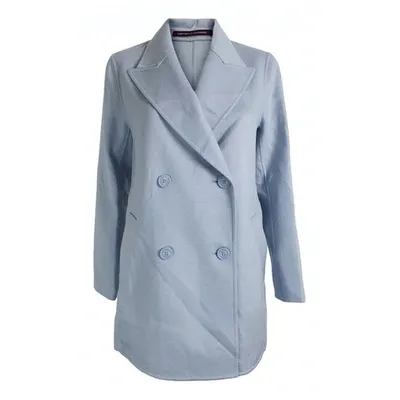 Pre-owned Comptoir Des Cotonniers Wool Peacoat In Blue