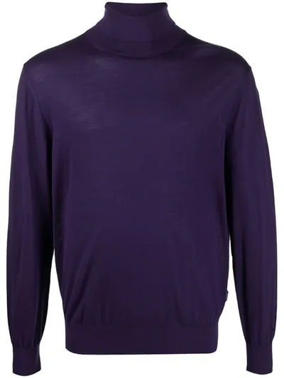 Z Zegna Purple Wool Jumper