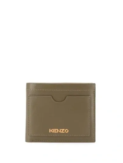 Kenzo Small Cadet Wallet In Green