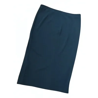 Pre-owned Max Mara Mid-length Skirt In Navy