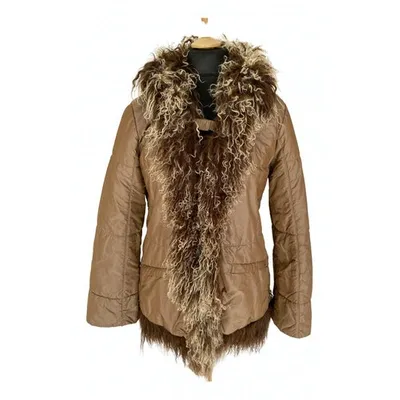 Pre-owned Ermanno Scervino Puffer In Camel