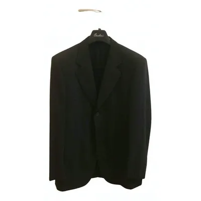 Pre-owned Corneliani Wool Vest In Anthracite