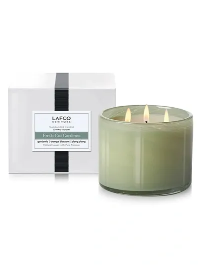 Lafco Fresh-cut Gardenia Living Room 3-wick Candle 30 Oz.