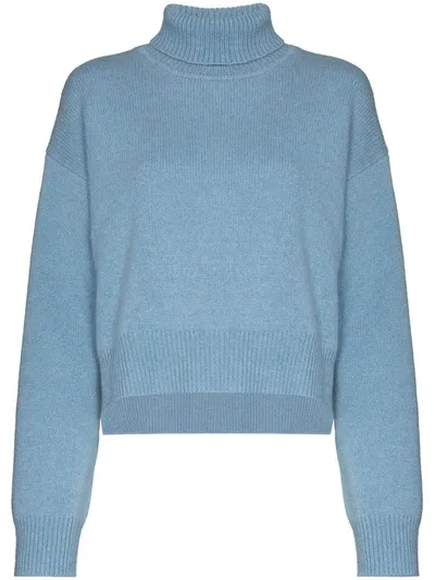 Rejina Pyo Blue Lyn Turtleneck Cashmere Sweater