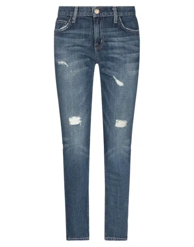 Current Elliott Cropped Boyfriend Jeans In Blue