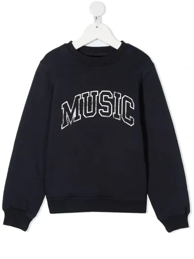 Zadig & Voltaire Teen Slogan-print Sweatshirt In Blue