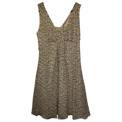 Pre-owned Marc By Marc Jacobs Silk Mid-length Dress In Ecru