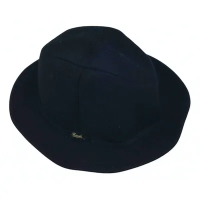 Pre-owned Borsalino Wool Hat In Black