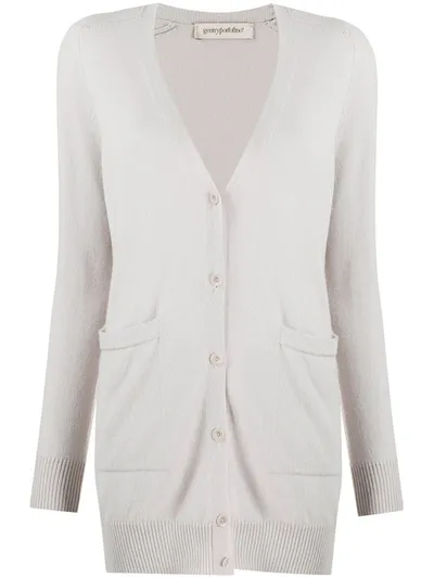 Gentry Portofino Long Cashmere Cardigan In Neutrals