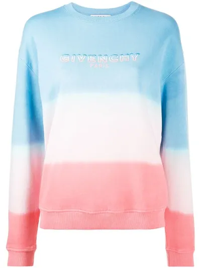 Givenchy Dip-dye Logo Sweatshirt In Pink