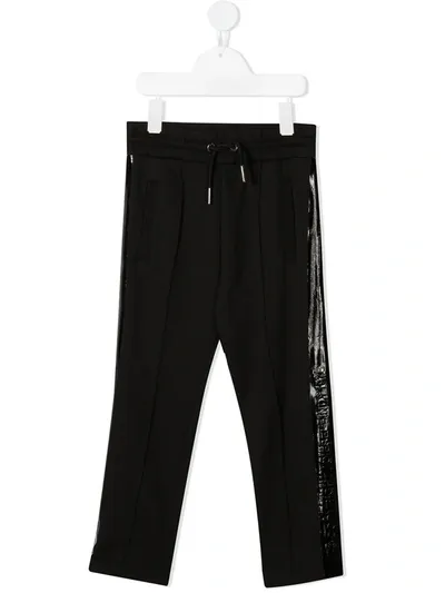 Diesel Kids' Side-stripe Drawstring Trousers In Black