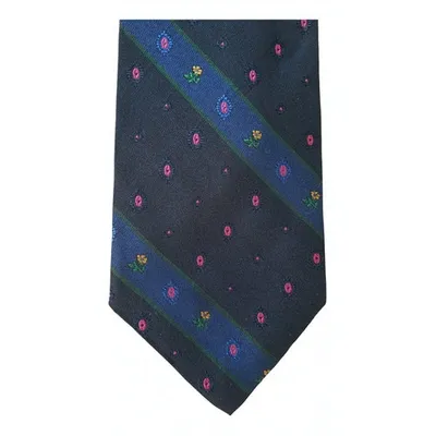 Pre-owned Saint Laurent Silk Tie In Multicolour