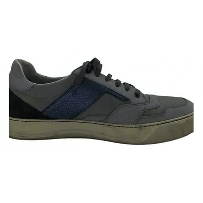 Pre-owned Lanvin Low Trainers In Blue