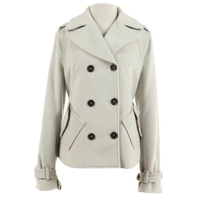 Pre-owned Burberry Wool Jacket In Beige