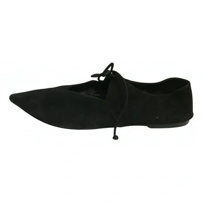 Pre-owned Celine Ballet Flats In Black