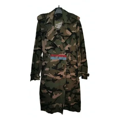 Pre-owned Valentino Trench Coat In Multicolour