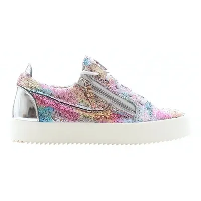 Pre-owned Giuseppe Zanotti Glitter Trainers In Multicolour