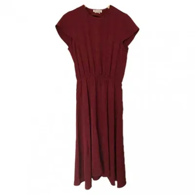 Pre-owned Isabel Marant Étoile Mid-length Dress In Burgundy