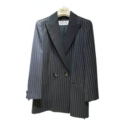 Pre-owned Genny Wool Blazer In Black